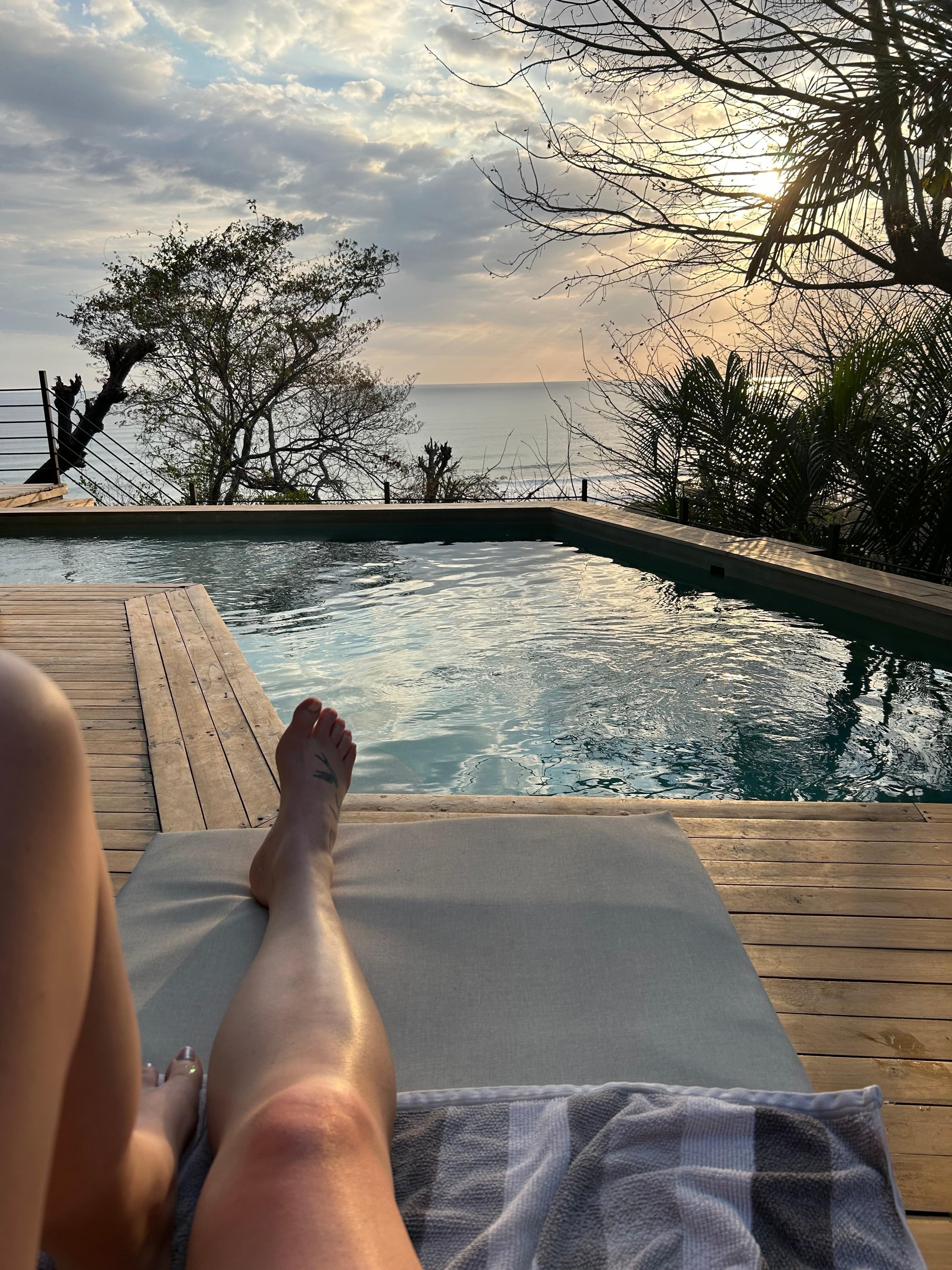 View of the pool from the lounge chair