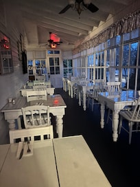 The dining area.