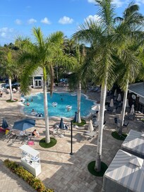 One of the pools from the 4th floor