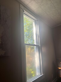No window cover in living room