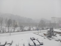 The view from our room during the storm.