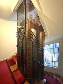 Elevator straight out of a noir film