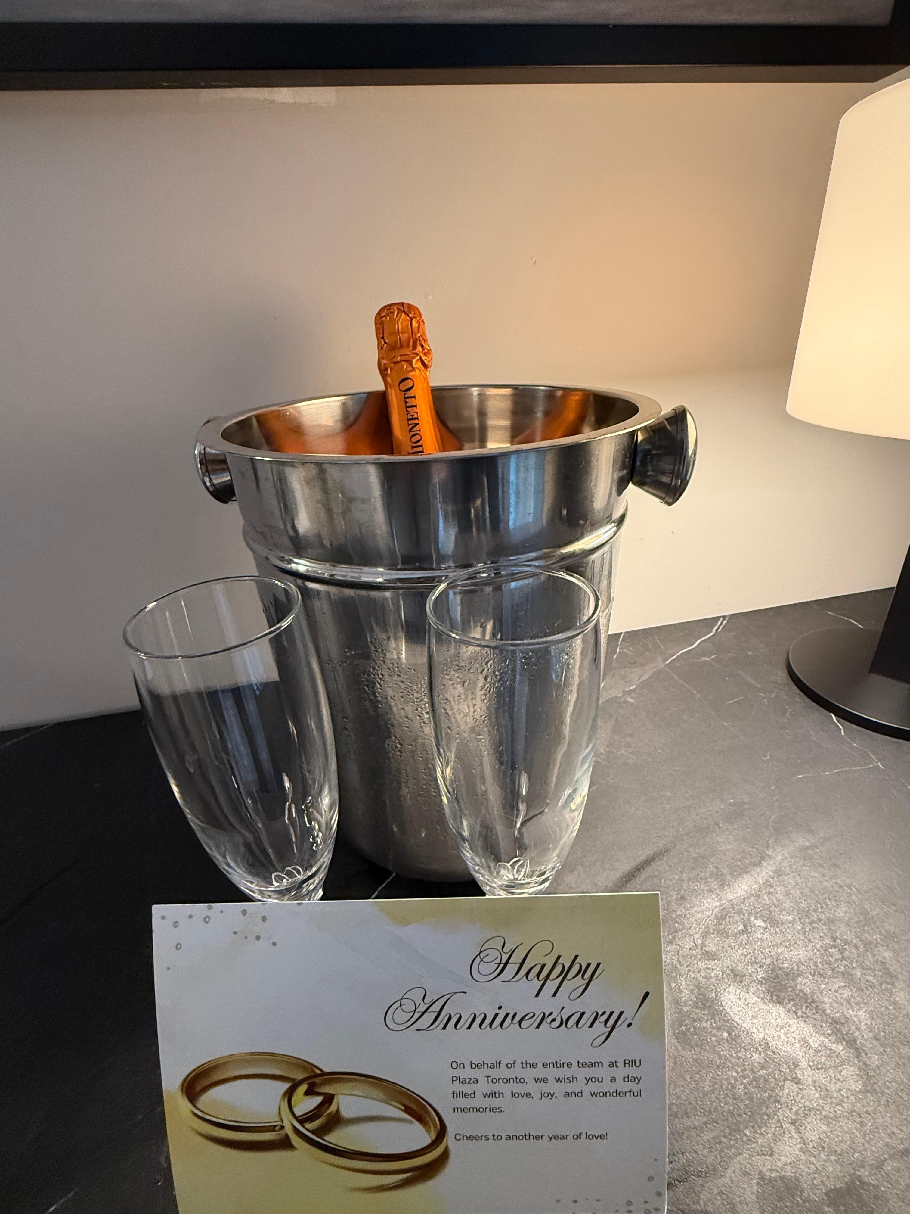 We got a surprise in celebration of our Anniversary.