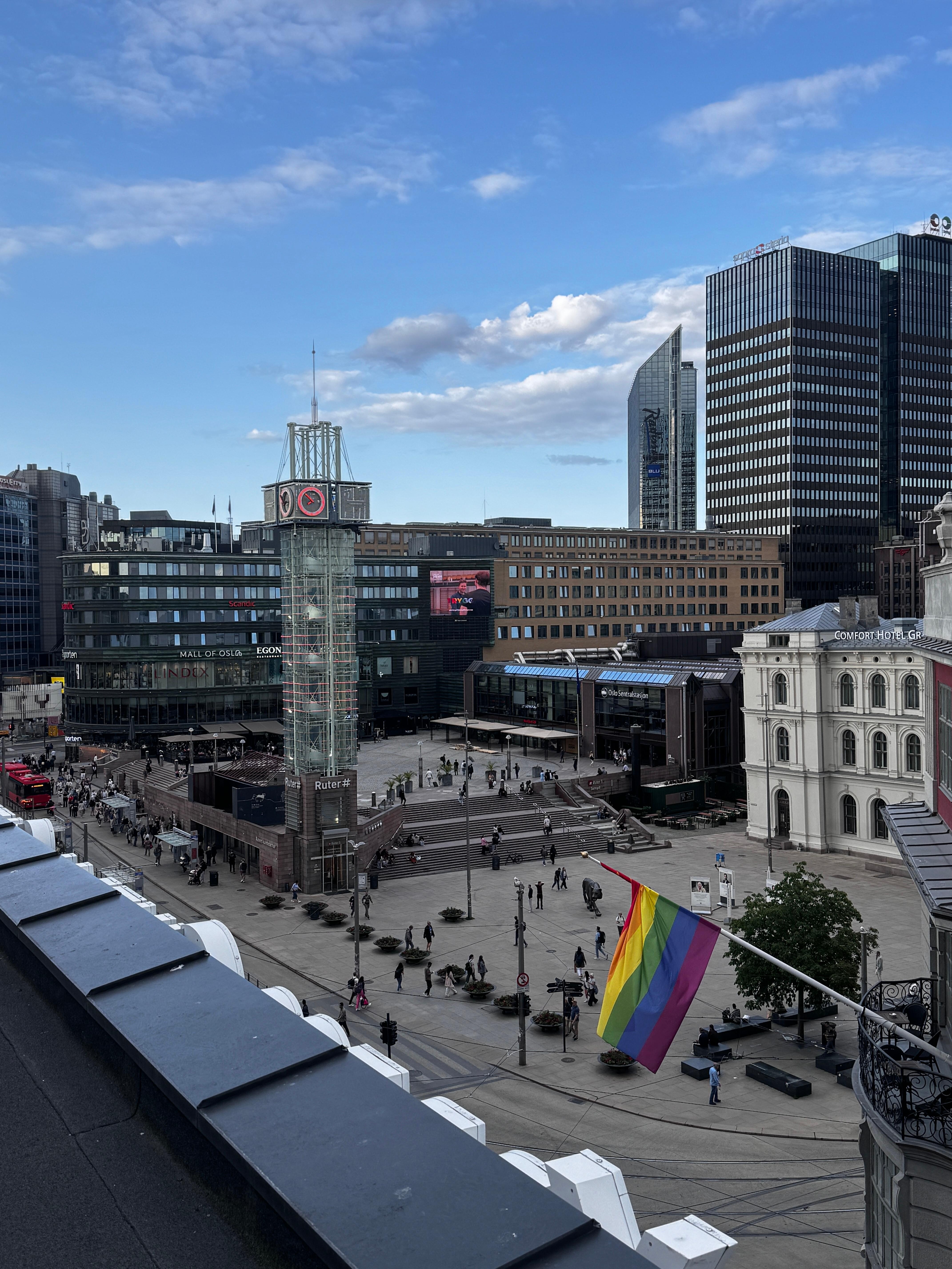 View from room’s balcony 