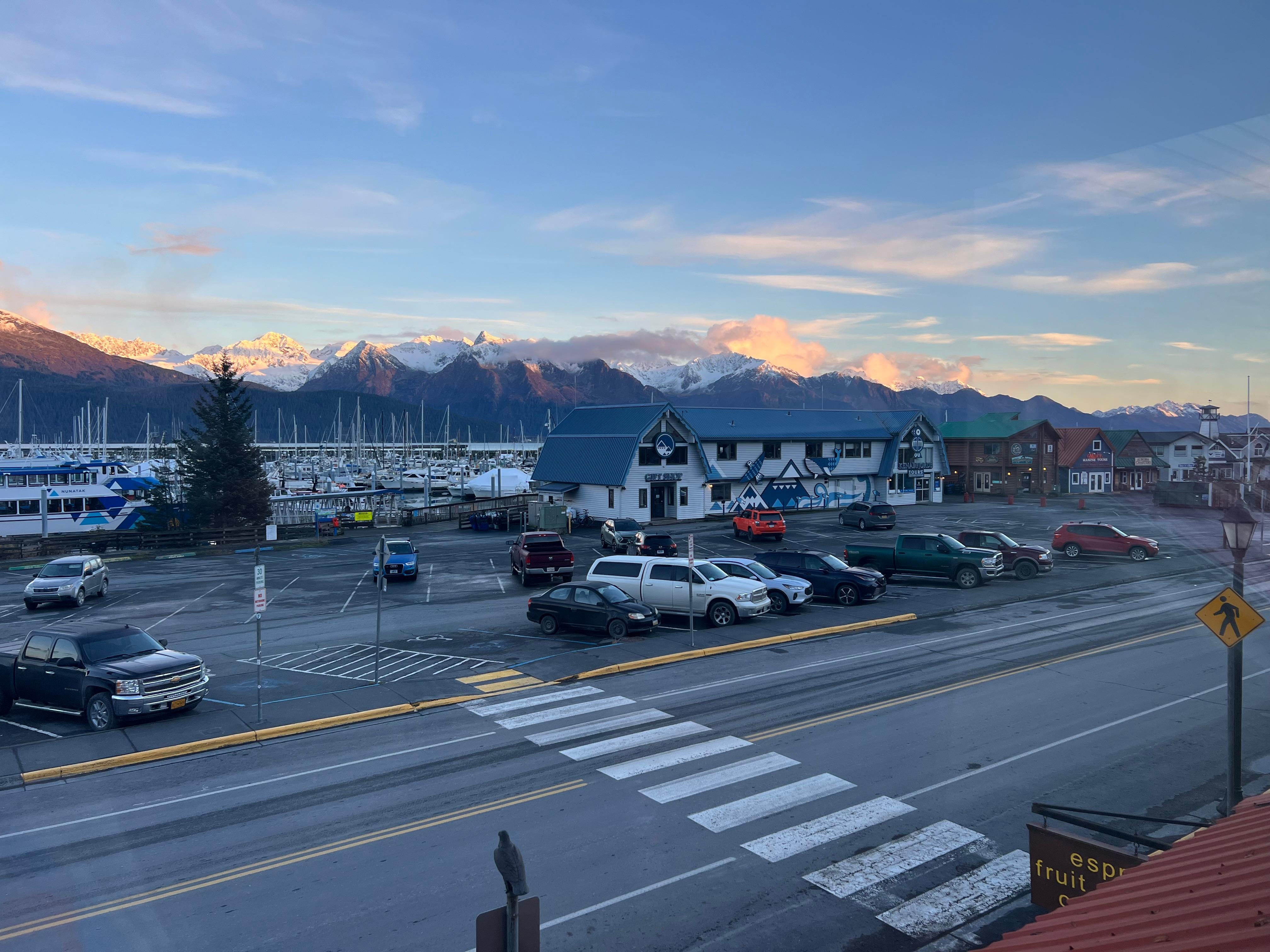 Sunset over Seward 