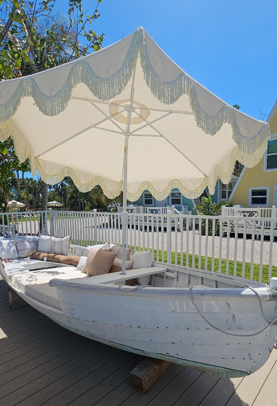 Lounge area on pool deck