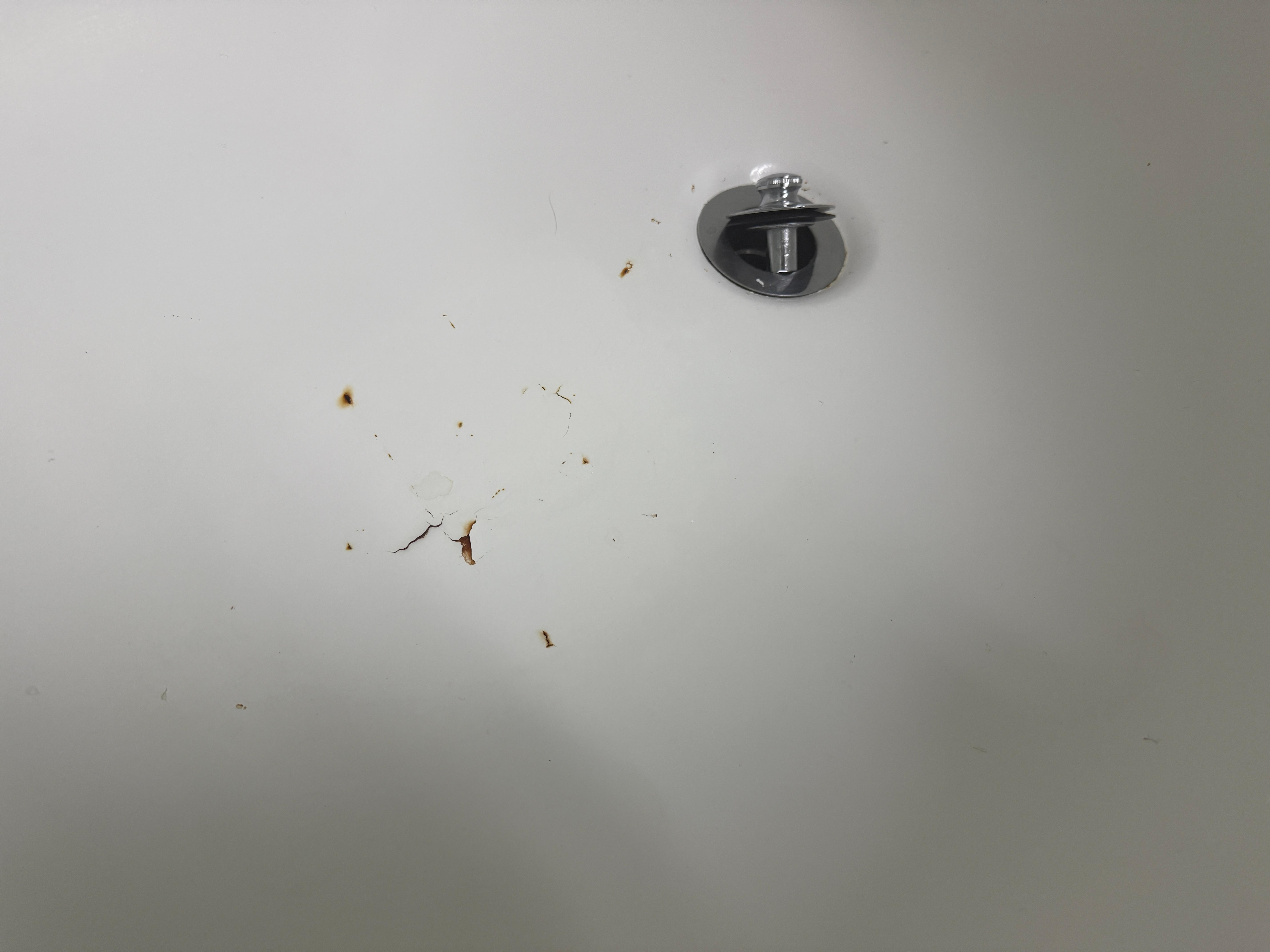 Chipped bathtub