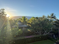 Sunrise off the lanai at the house
