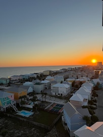Balcony view for sunset