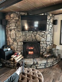Large old fireplace
