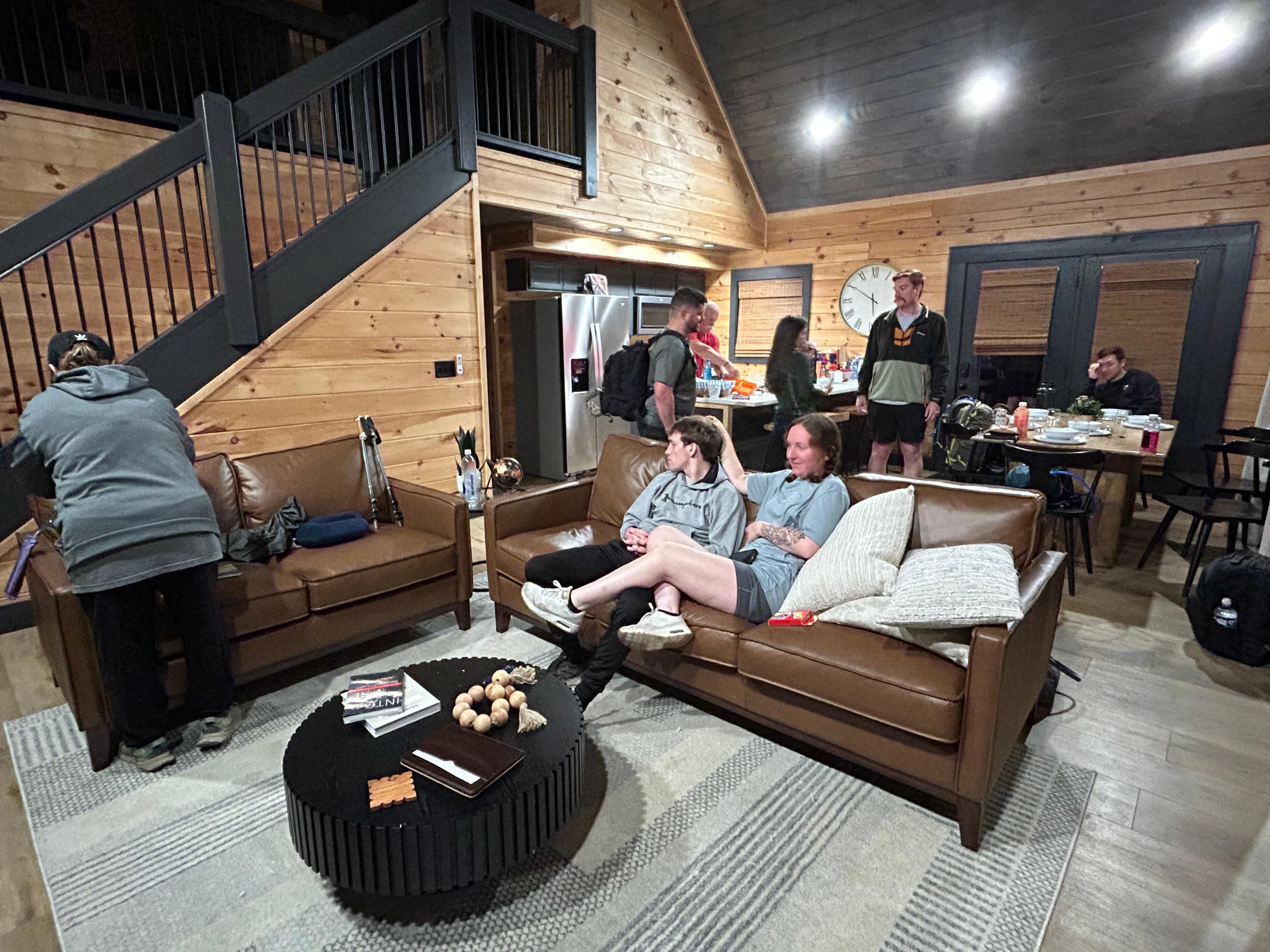 Packing up. Getting ready for our trip up the mountain.