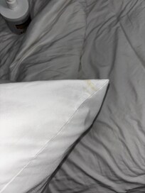 Stained pillows
