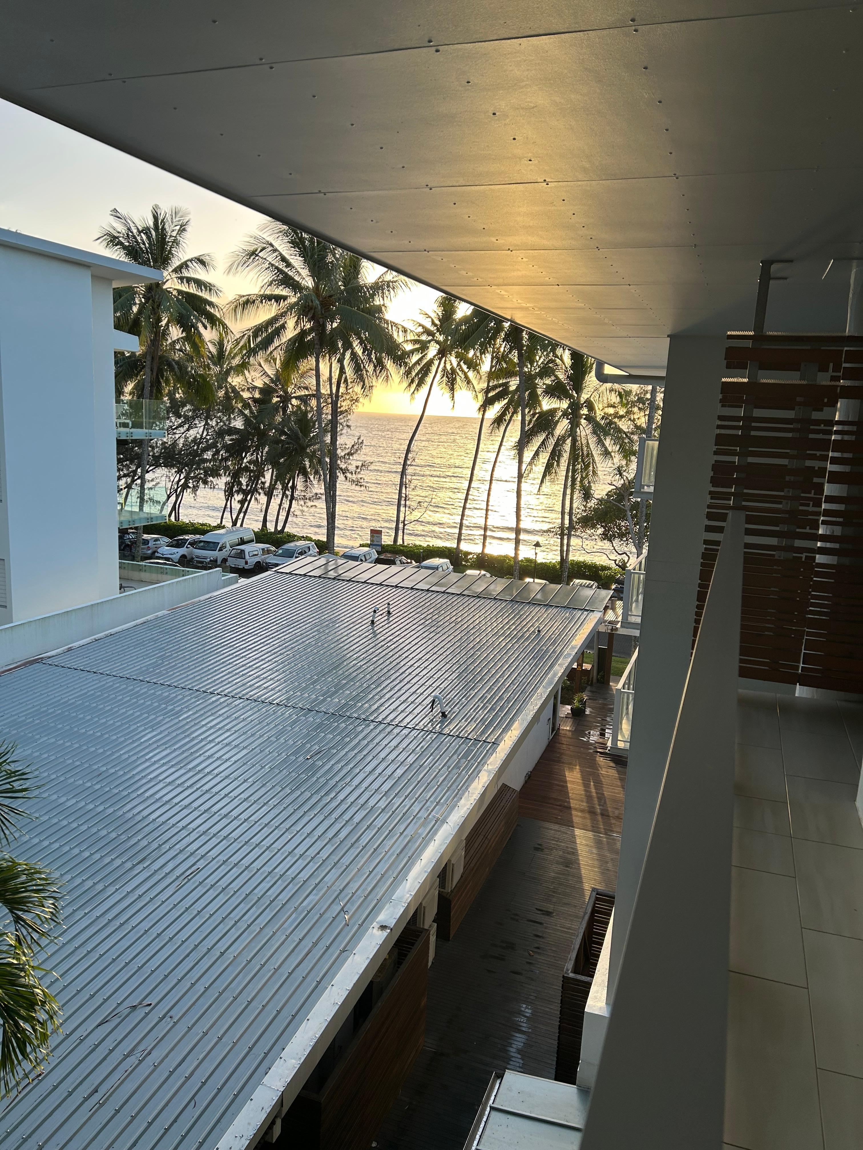 View to the side when on balcony