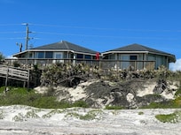View back to the Octagon from beach!