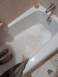 Tub has a very slow drain
