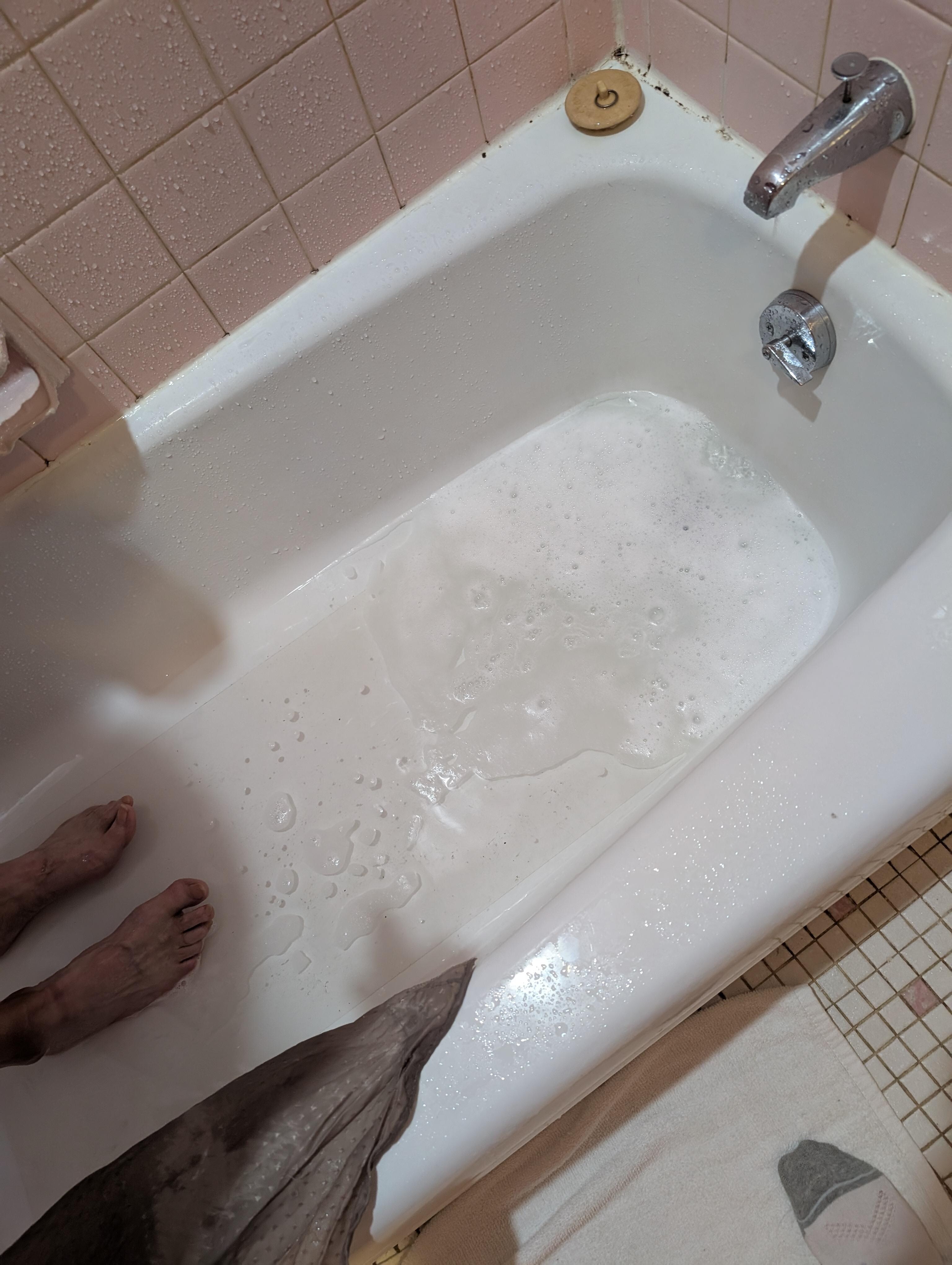 Tub has a very slow drain