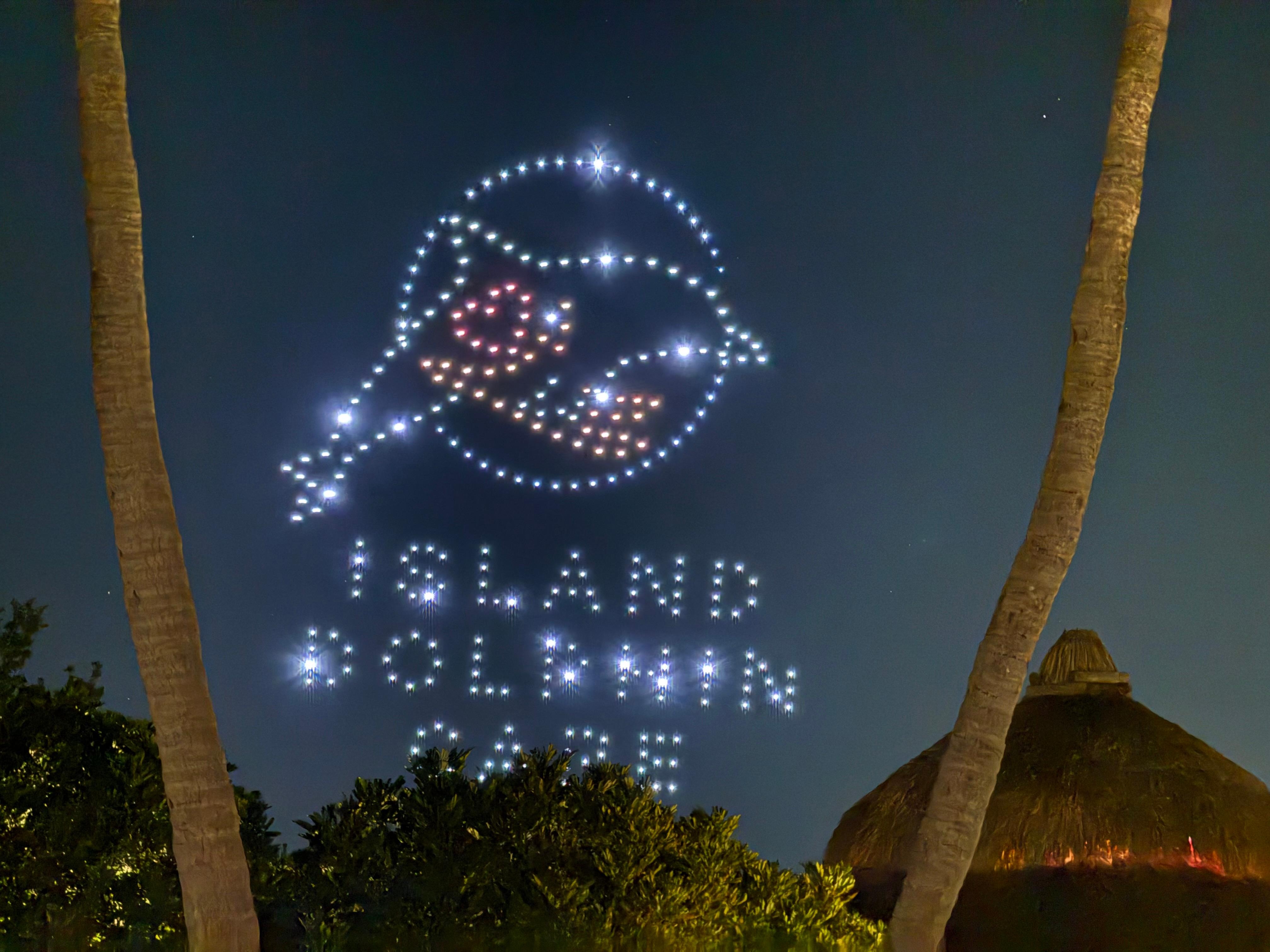 Drone show from local Dolphin Care Event