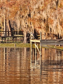 Taken from the boat dock/deck toward the adjacent properties.