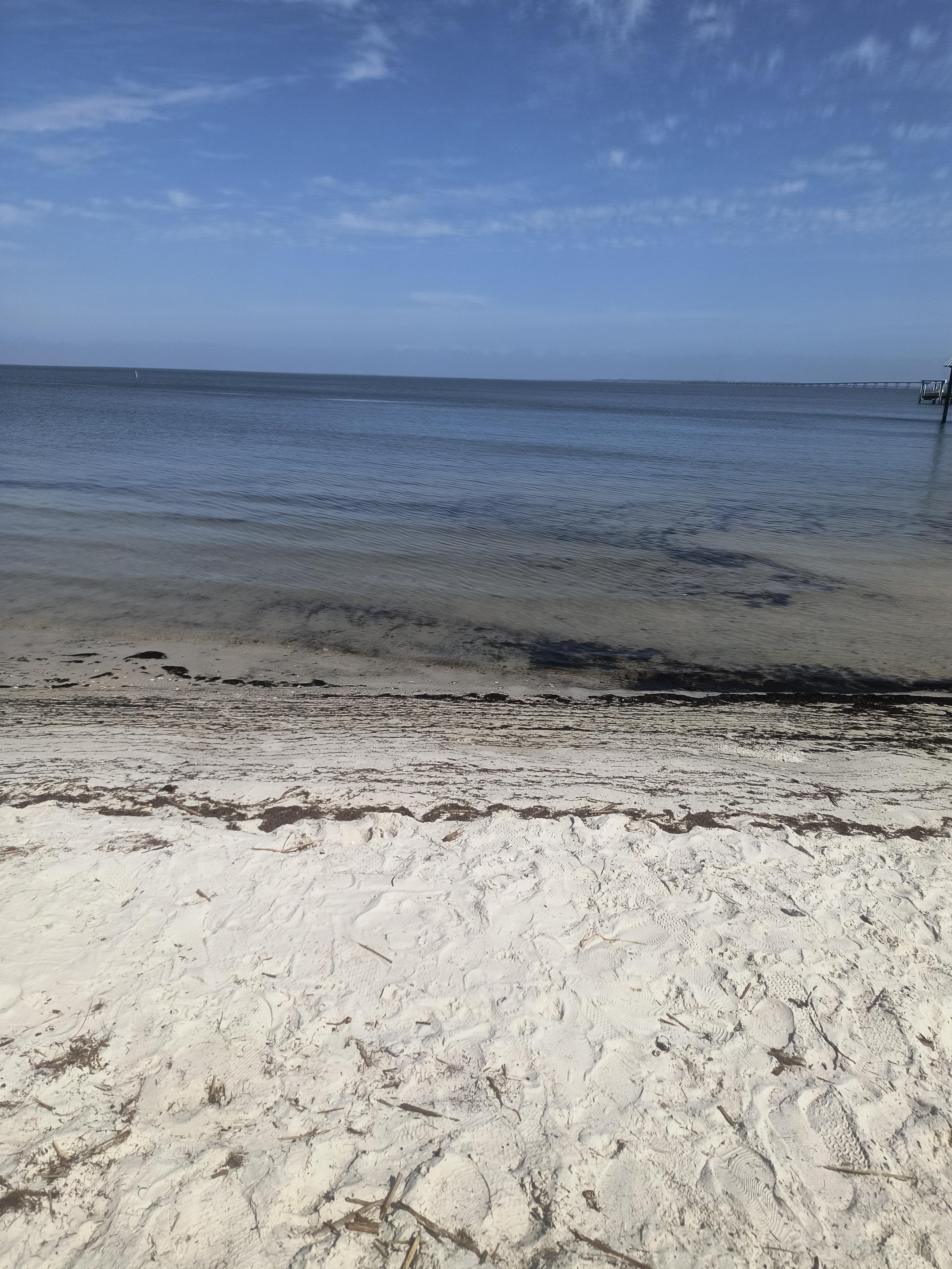 Beach area on the bay