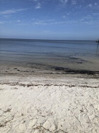 Beach area on the bay
