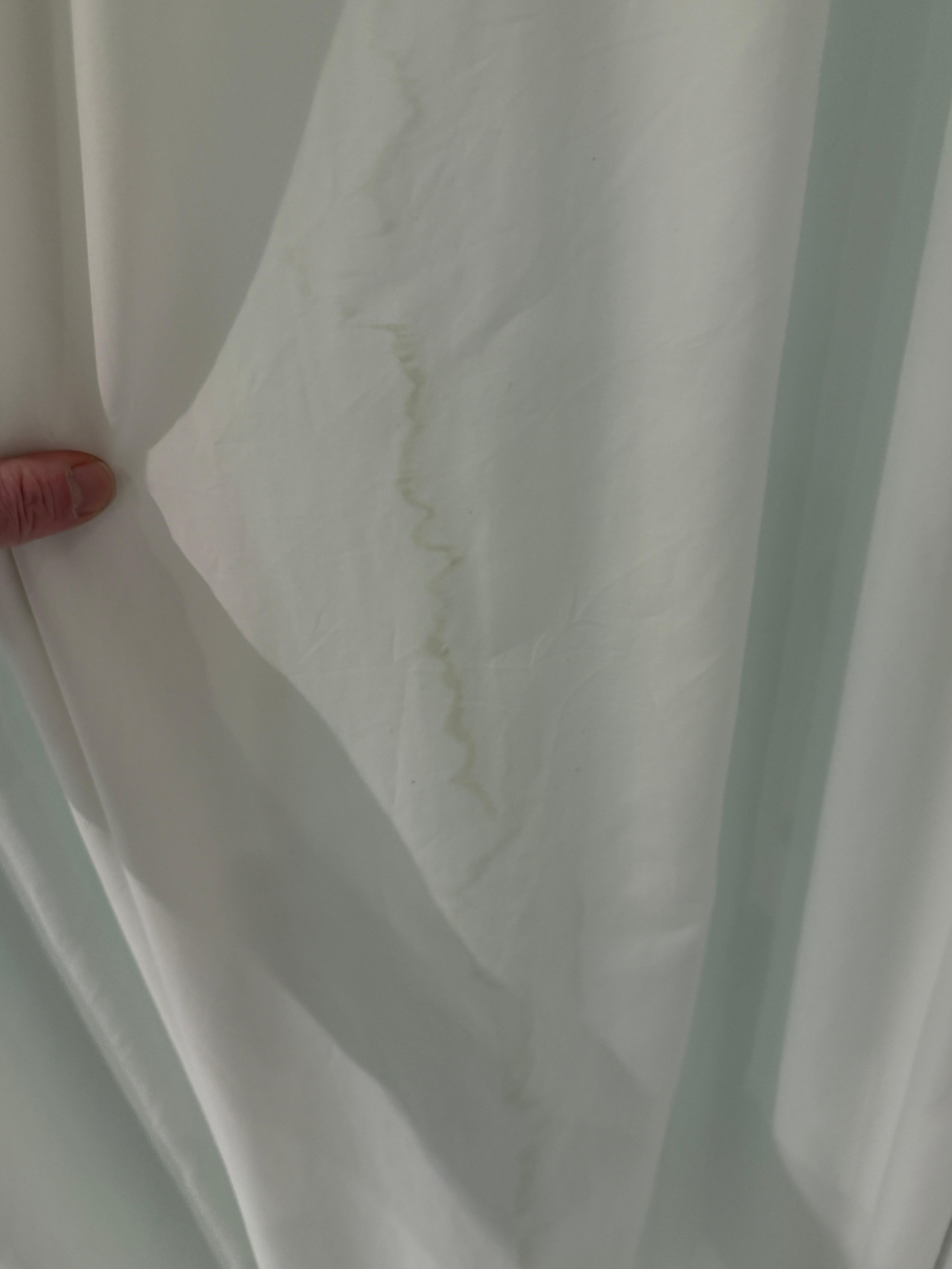 Smutsigt duschdraperi