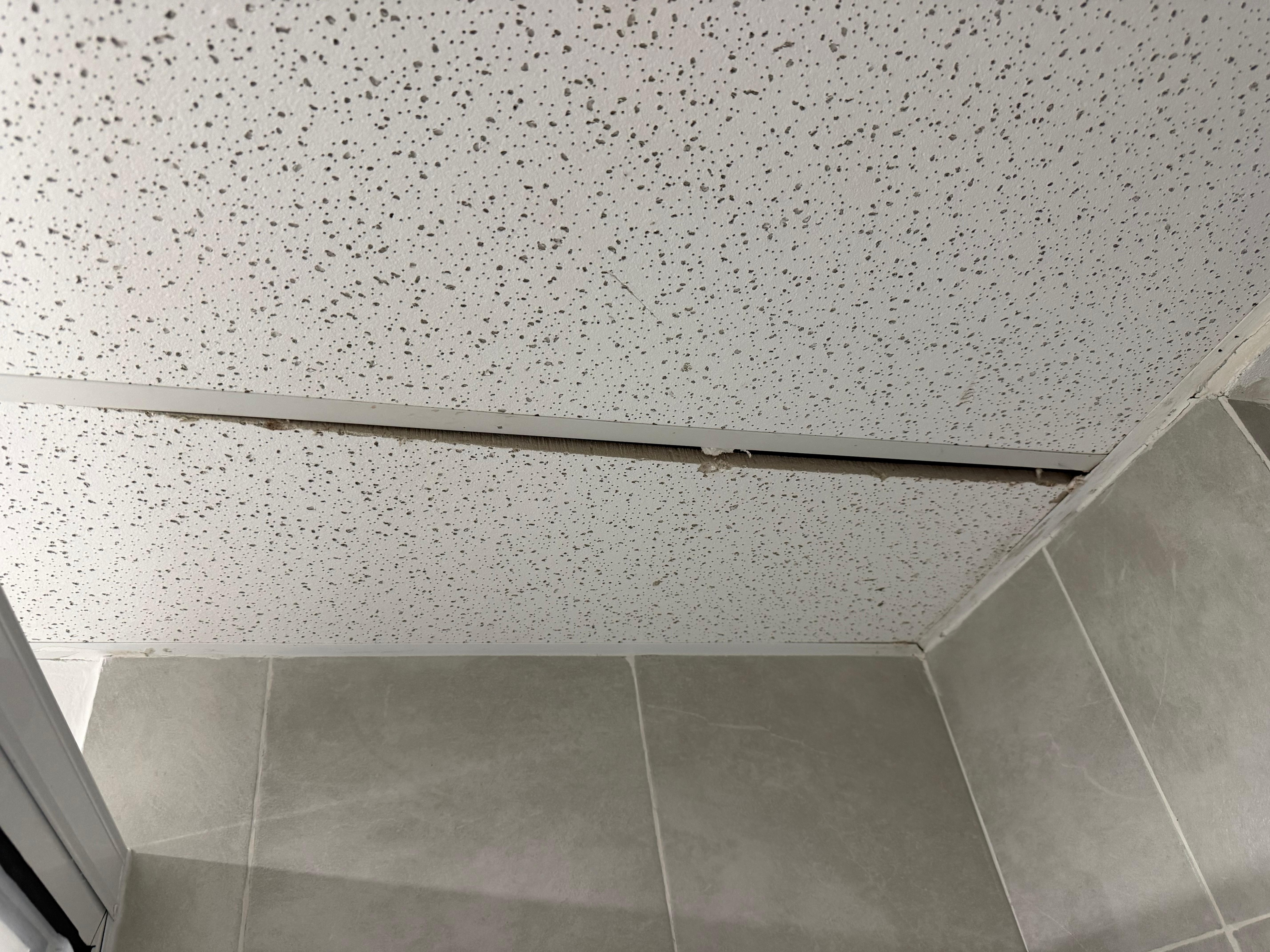 Restroom ceiling 