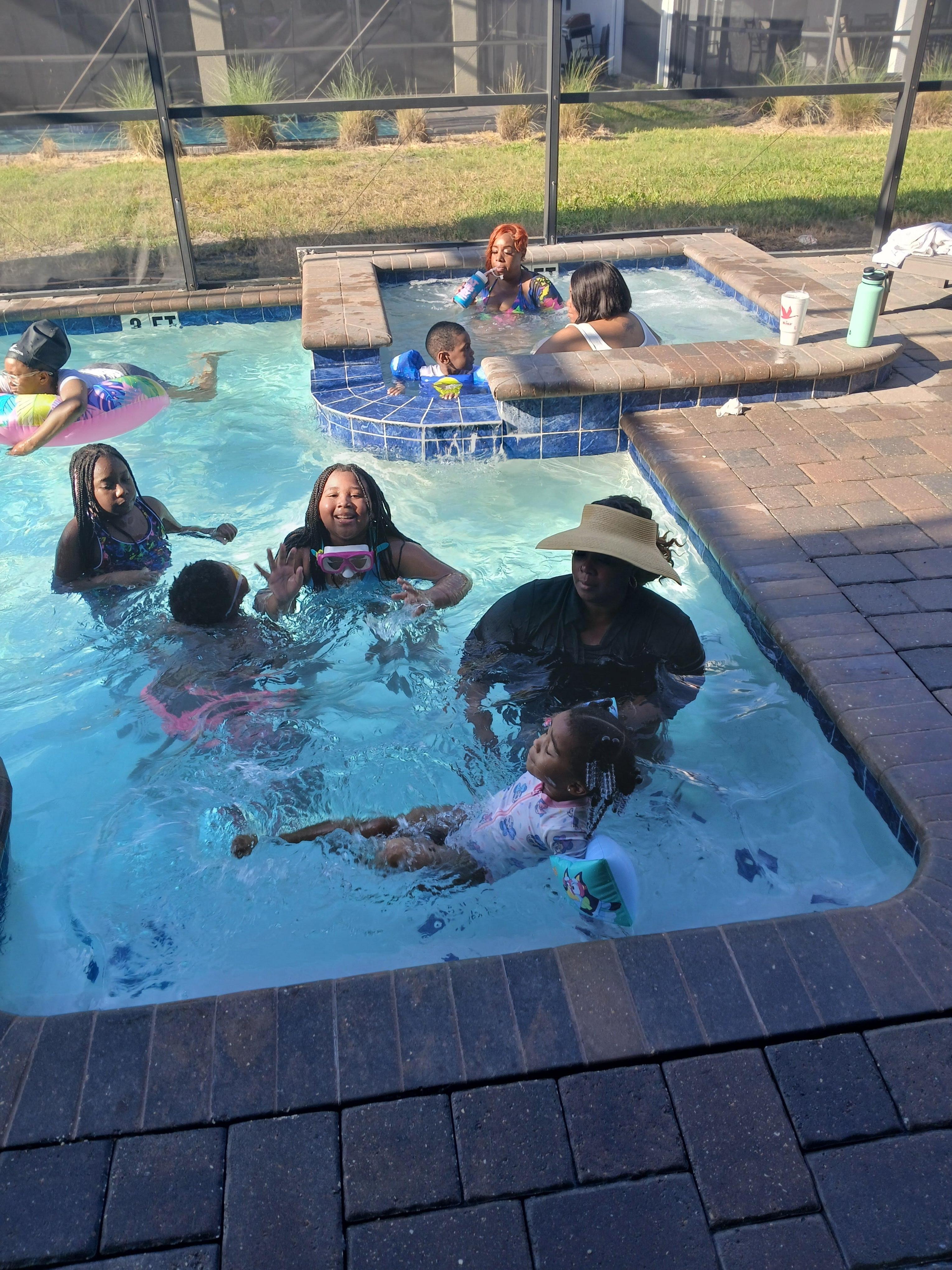 Pool heated up nicely the kids enjoyed every minute of it.