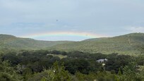 Rainbow over the canyon