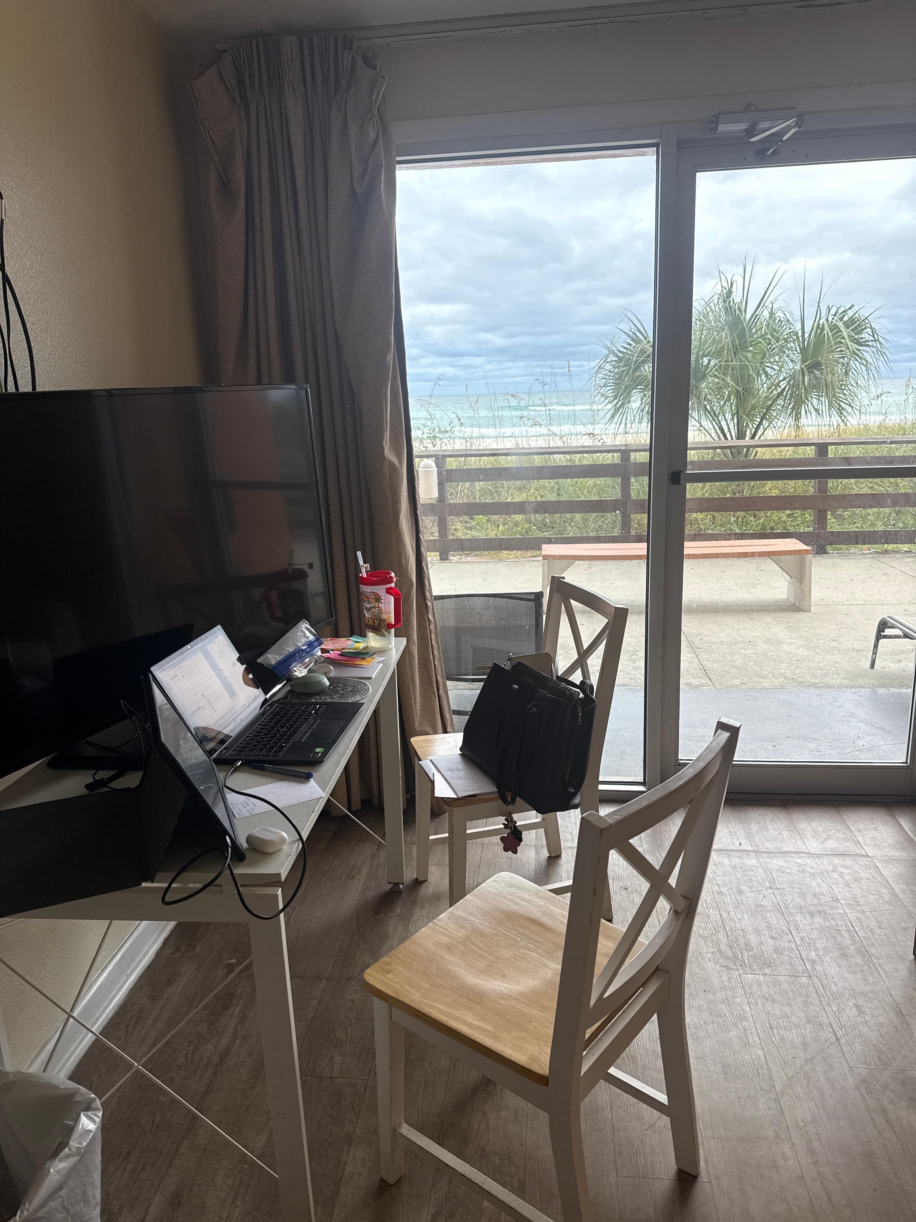 View from room to gulf