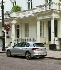 Street view of apartment