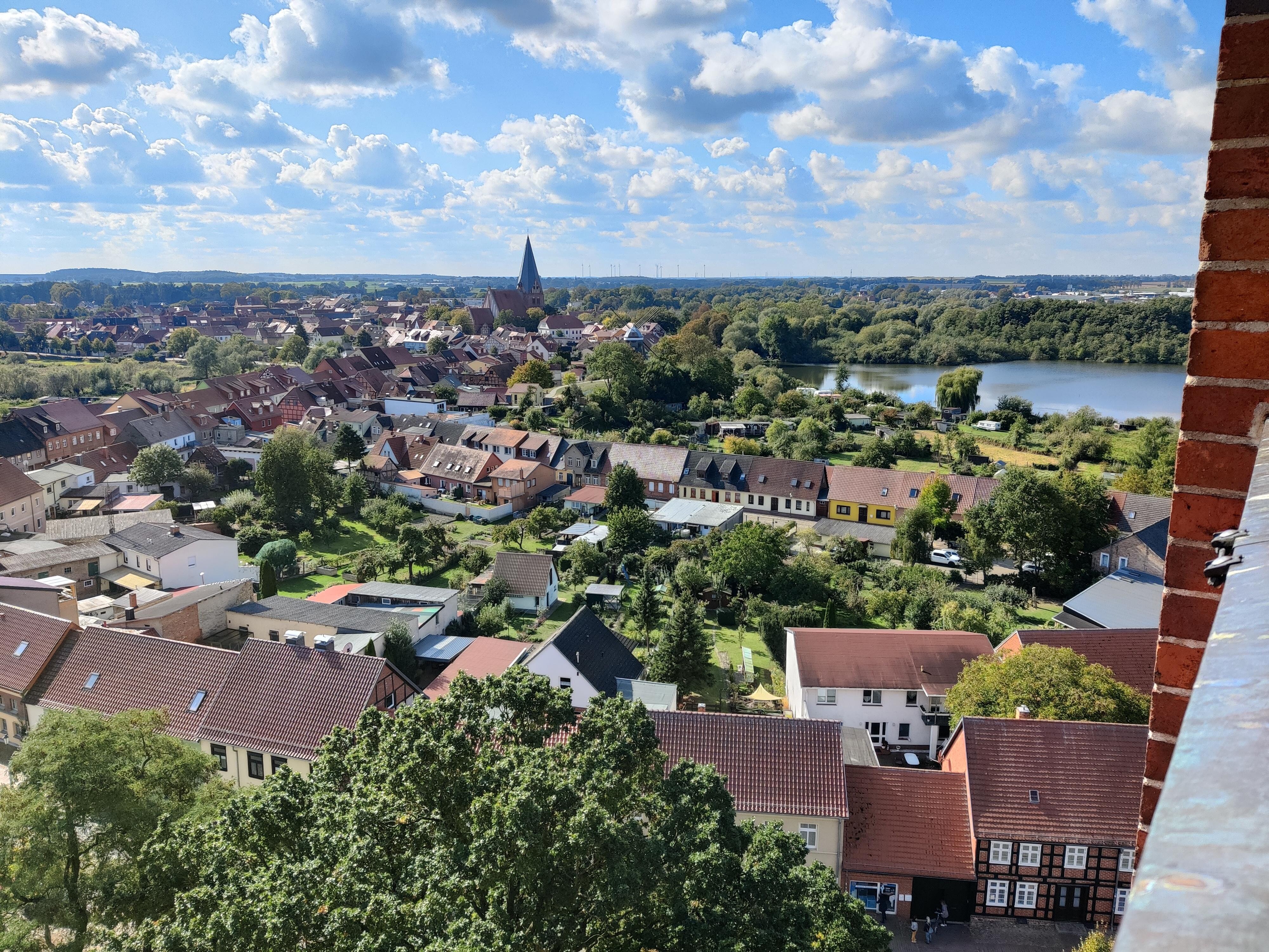 Röbel vom Kirchturm aus