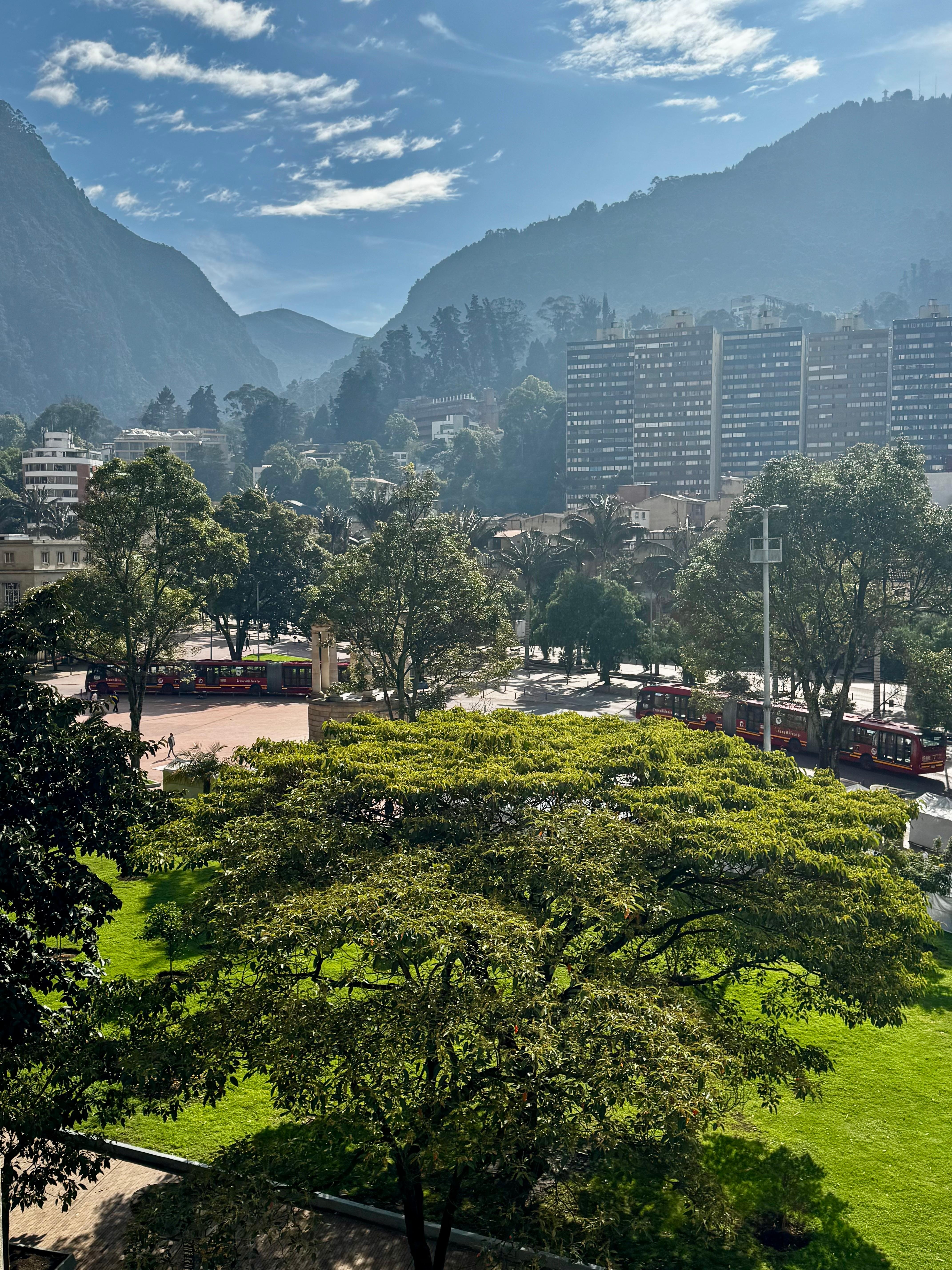 Vista desde la habitación. 