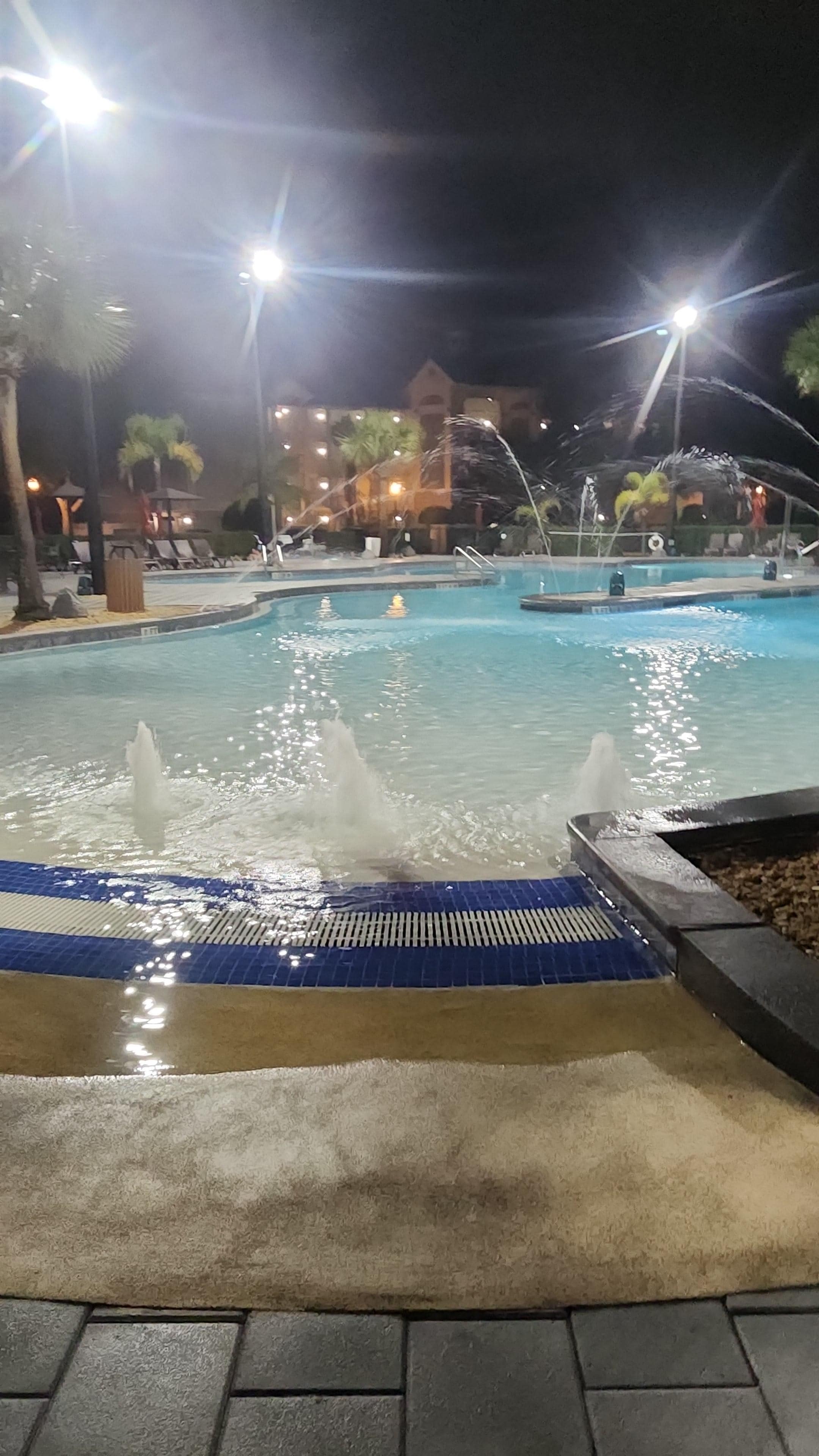 The largest pool with the Big Kuhuna bar and grill 