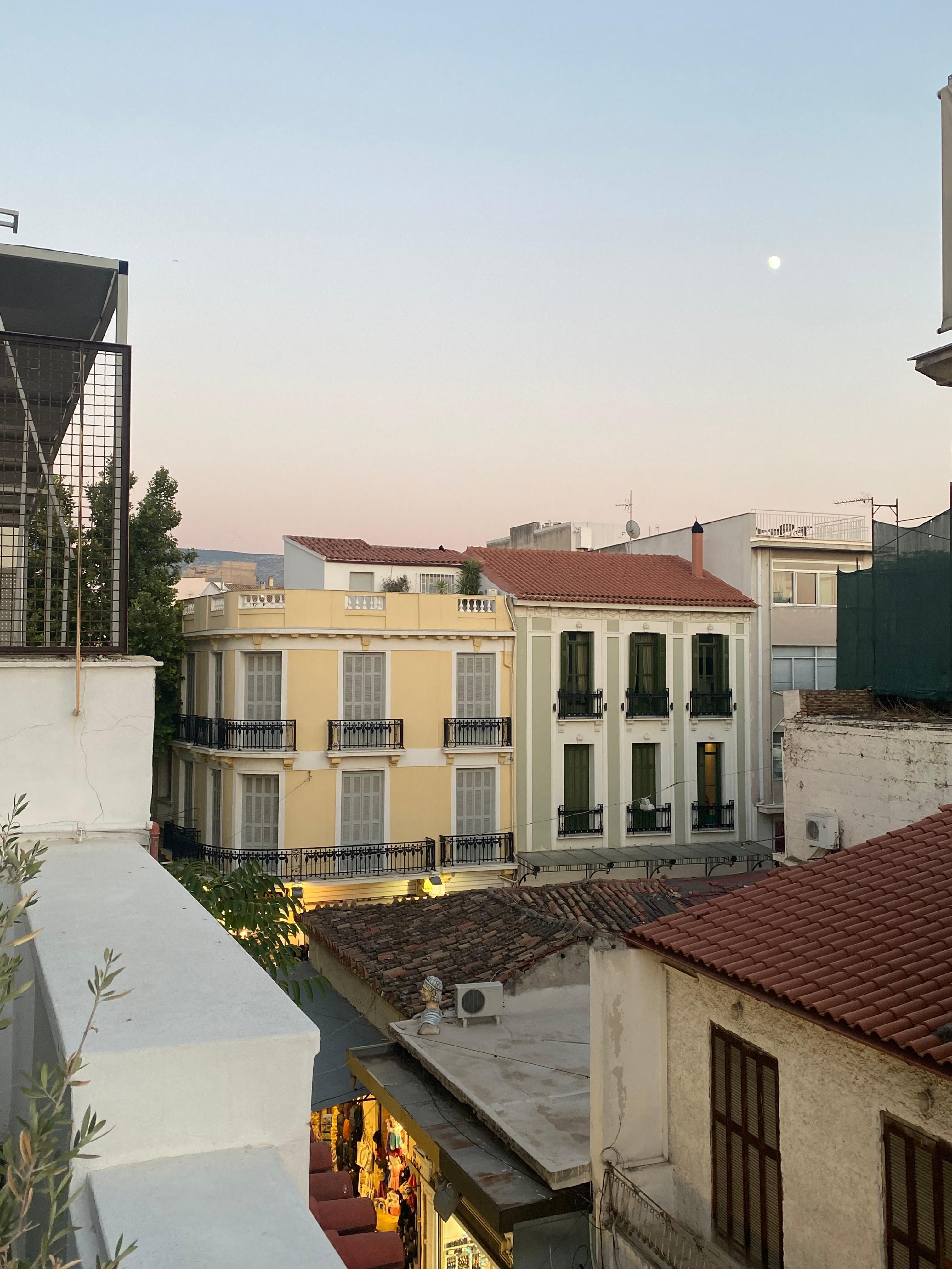 View towards Plaka from patio