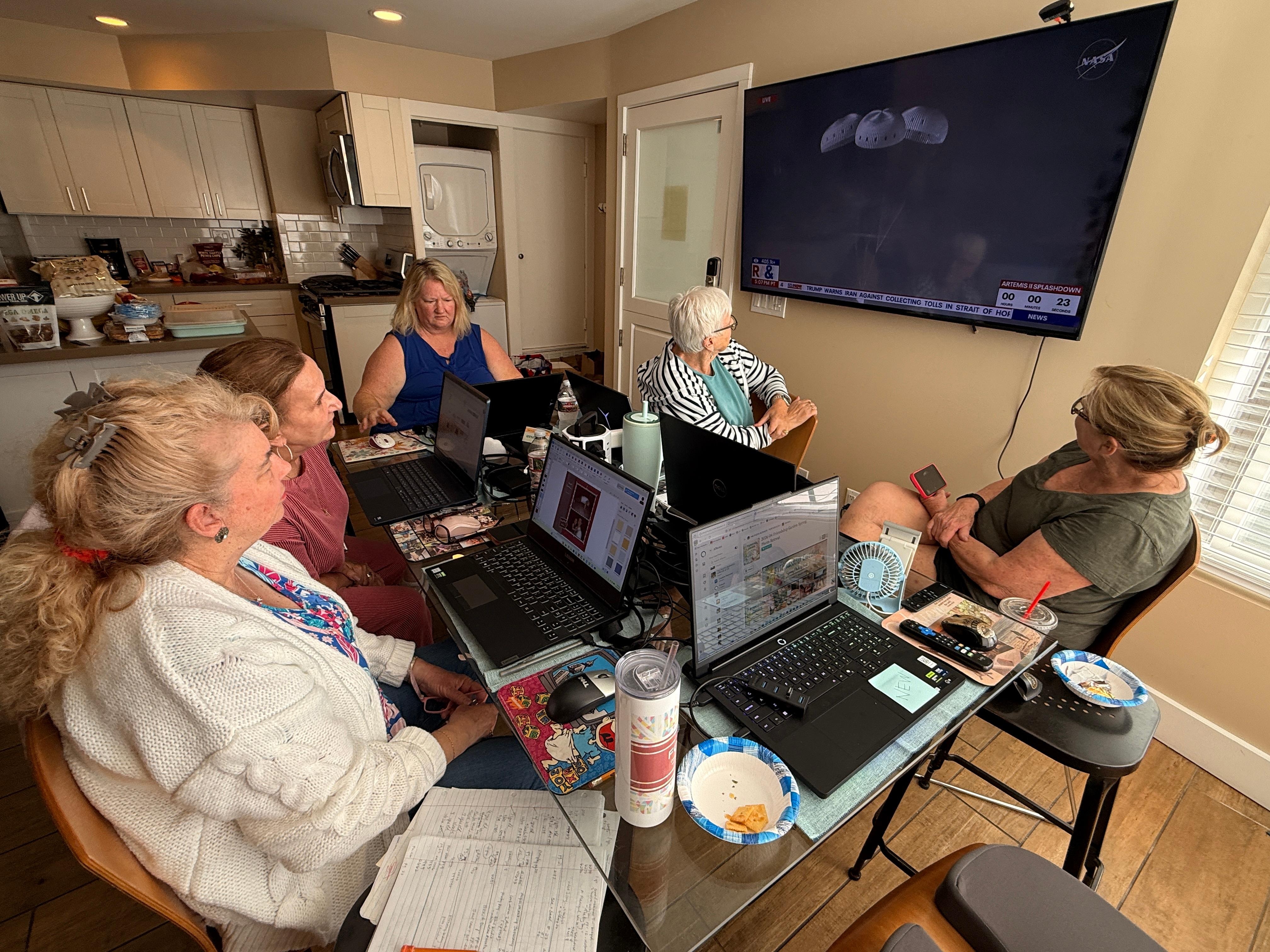 Watching the Artemis II splashdown. 