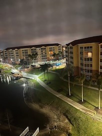 View from our balcony which was enclosed with a net.