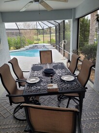 Outdoor dining table