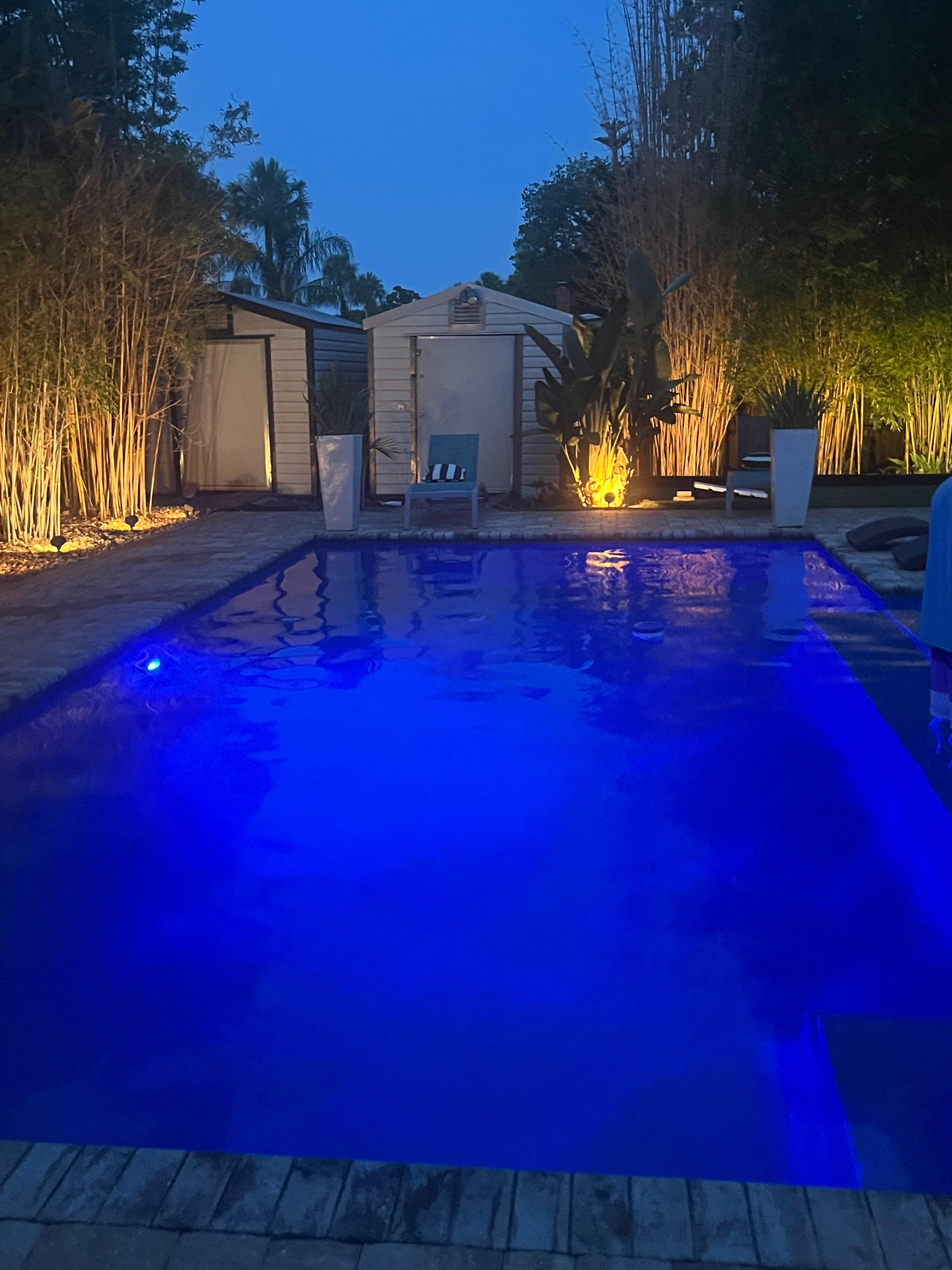 Pool in the evening 