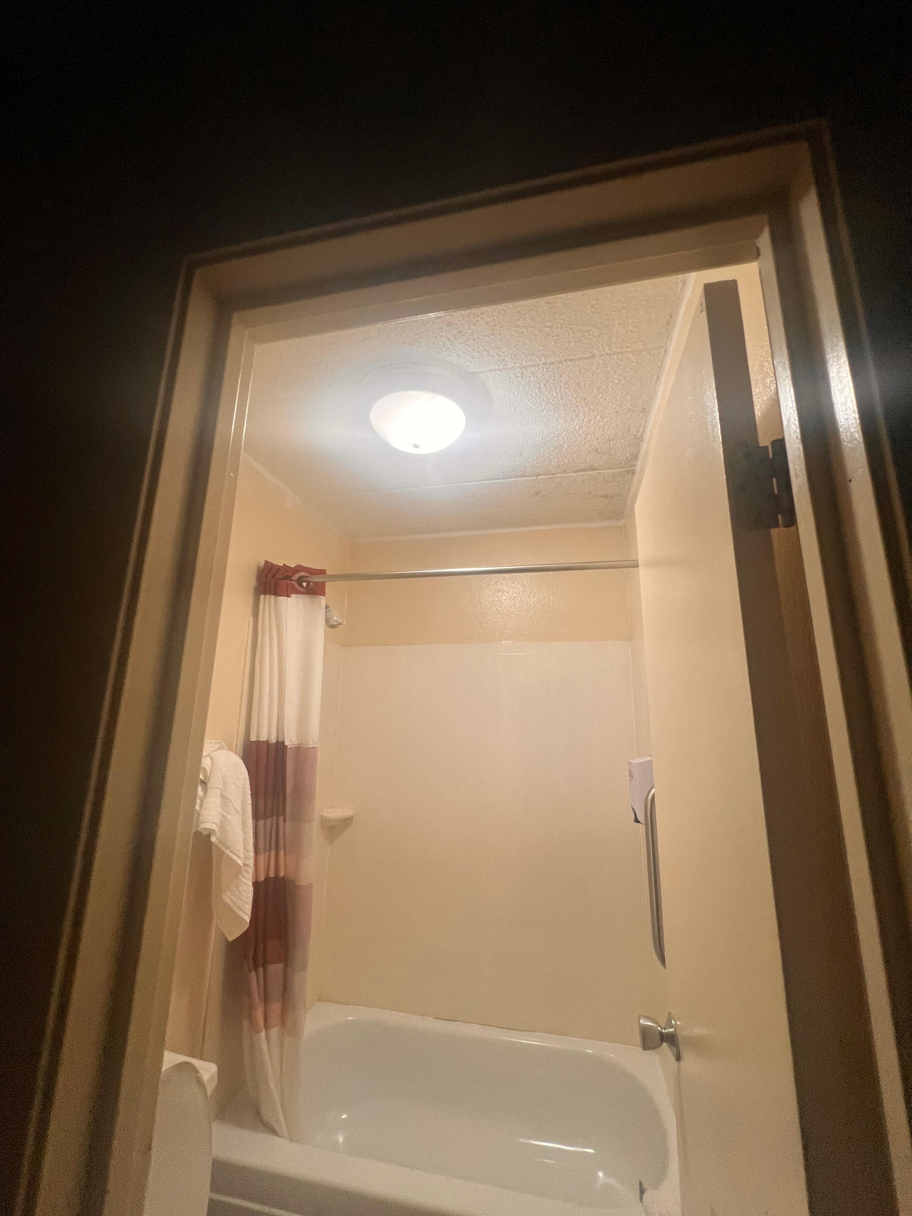 You can see the mold on the ceiling 