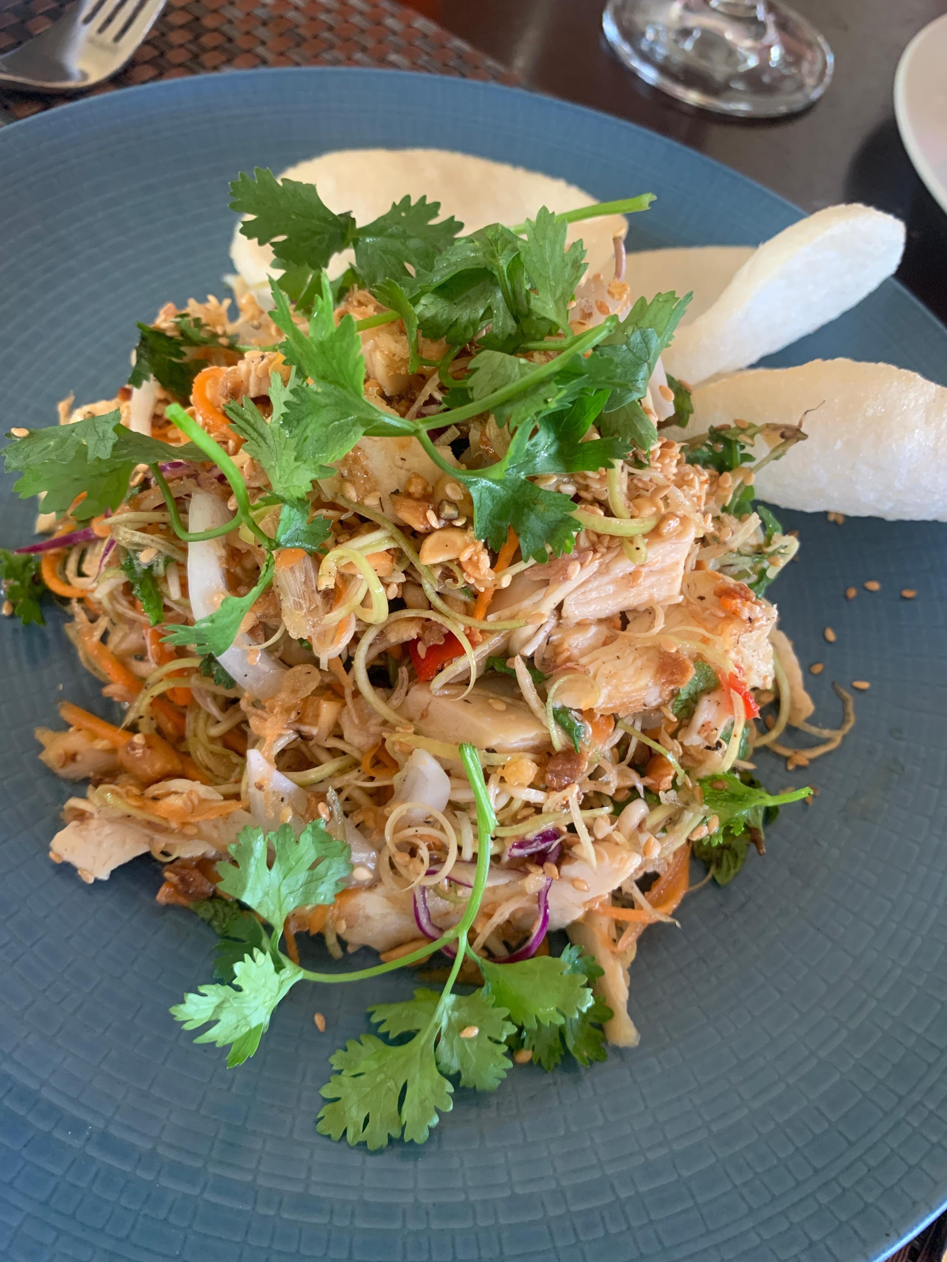 Shredded chicken salad