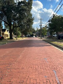 Quiet, historic street