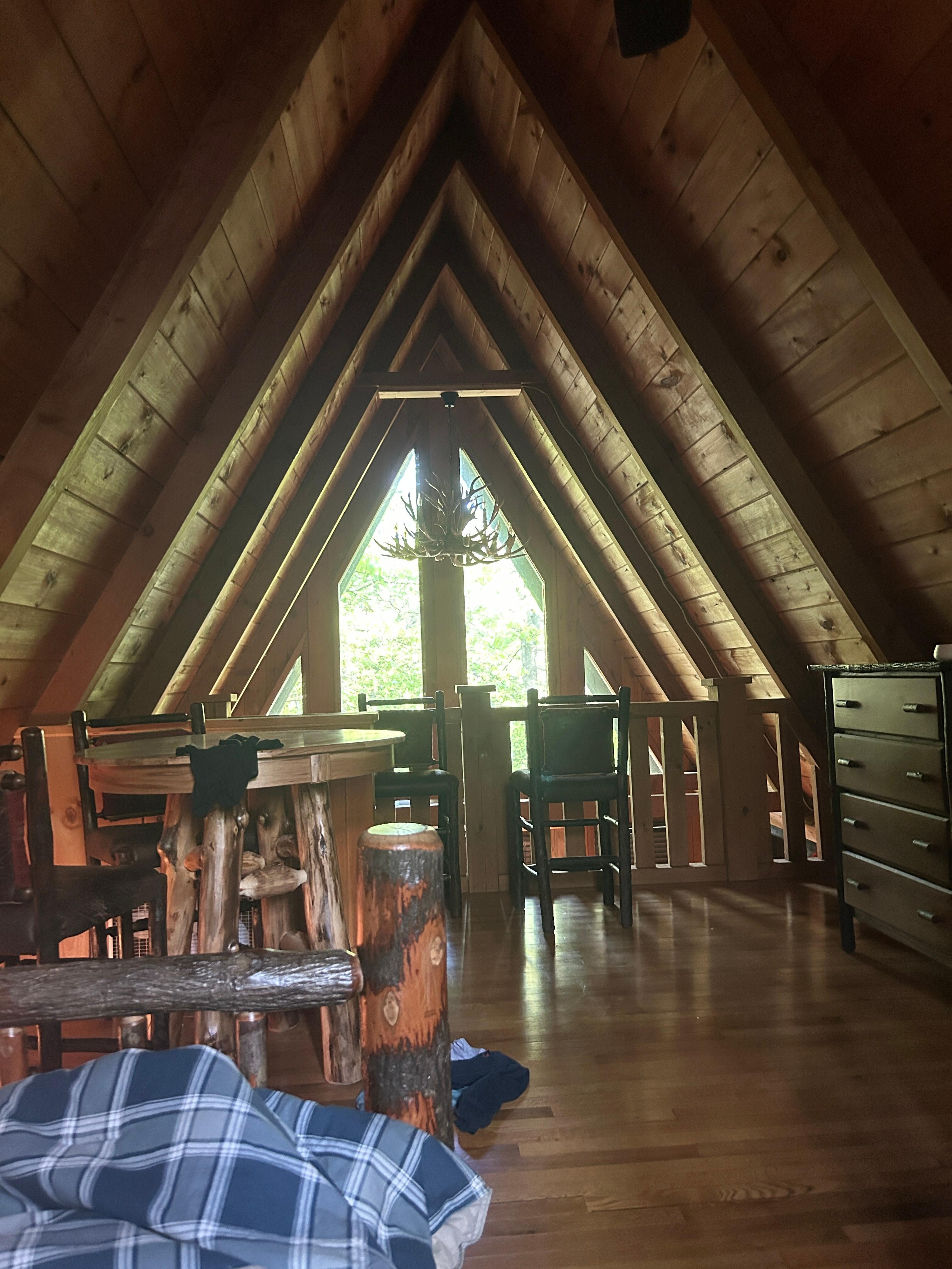 Morning in the loft area. 