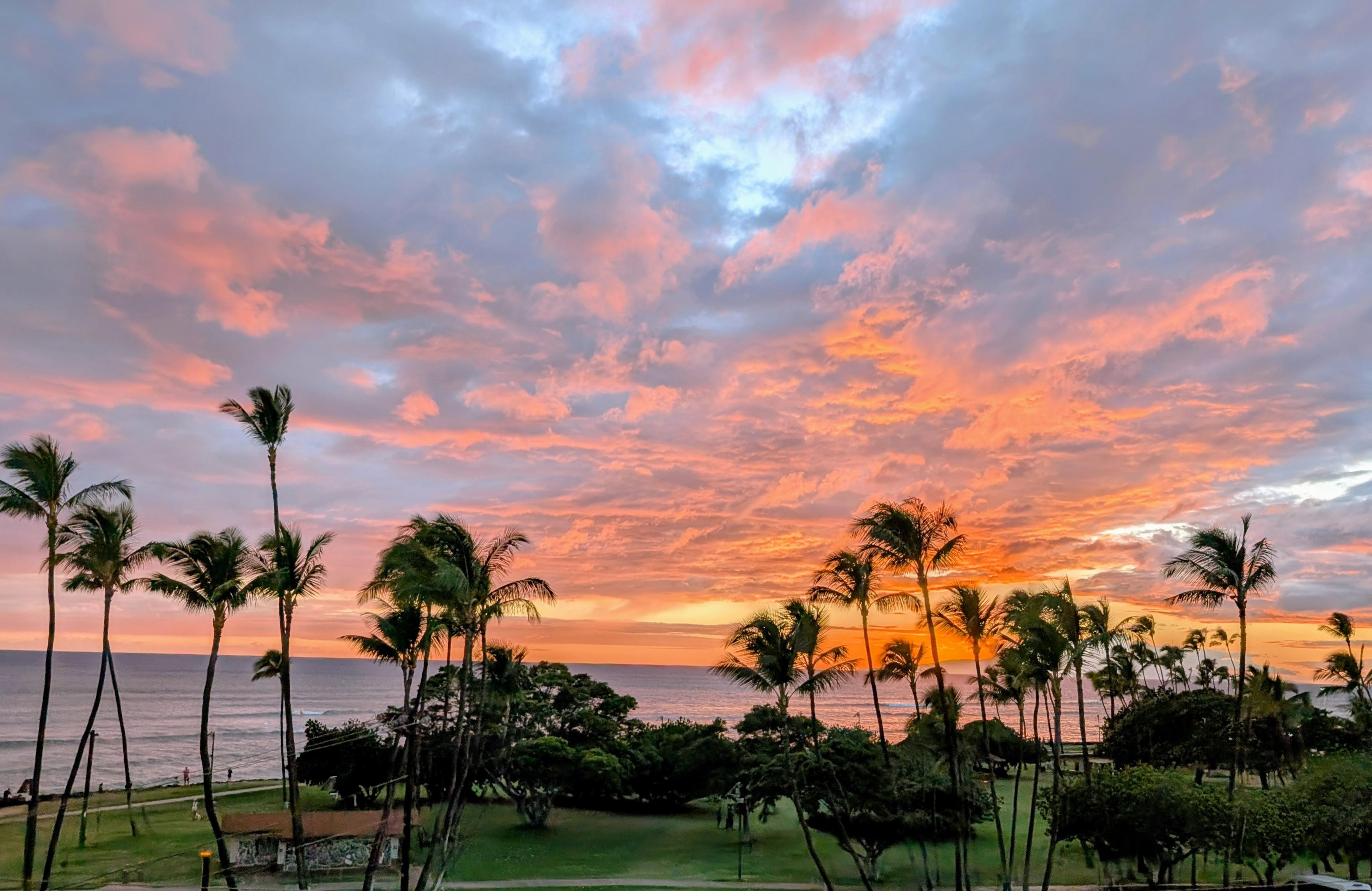 Both photos taken from the lani, the sunsets are stunning from this 5th floor unit.