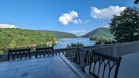 Perfect view of the dam from the back porch.
