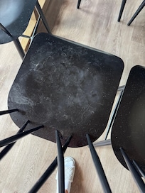 Dining room chair - dirty despite property being rented before us