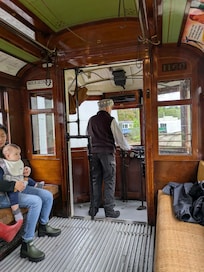 Old world trolley ride at the Trolley Museum.