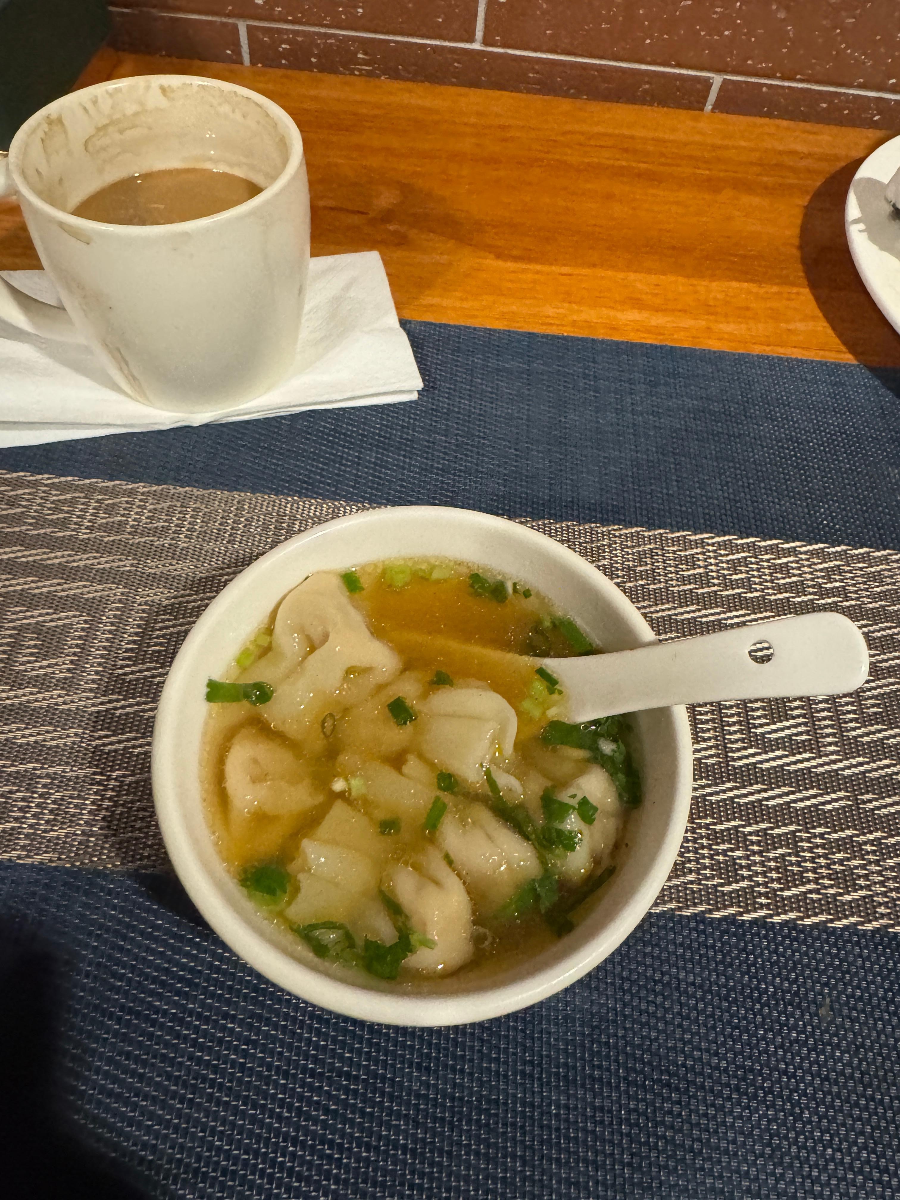 Great dumpling soup.Tip your cook. 