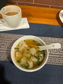 Great dumpling soup.Tip your cook.