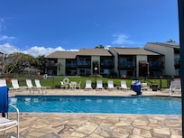 View from pool to unit