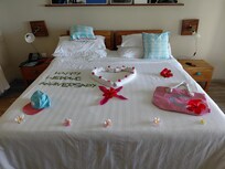 Total surprise on 2nd night. Only mentioned we were celebrating our 41st anniversary when checking in.